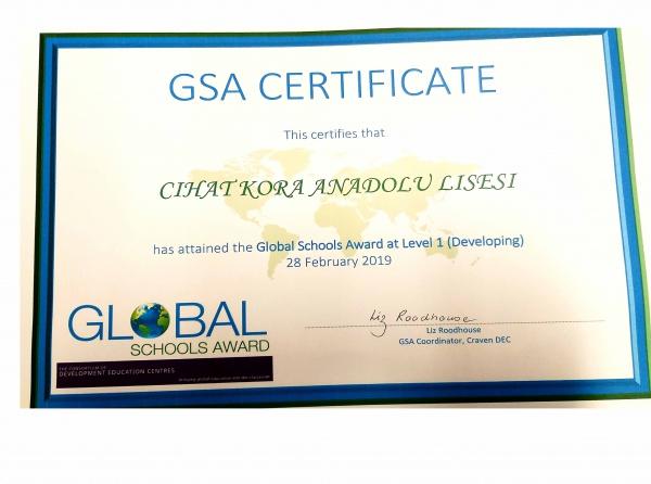 Okulumuz Küresel Okul Ödülünü Aldı!